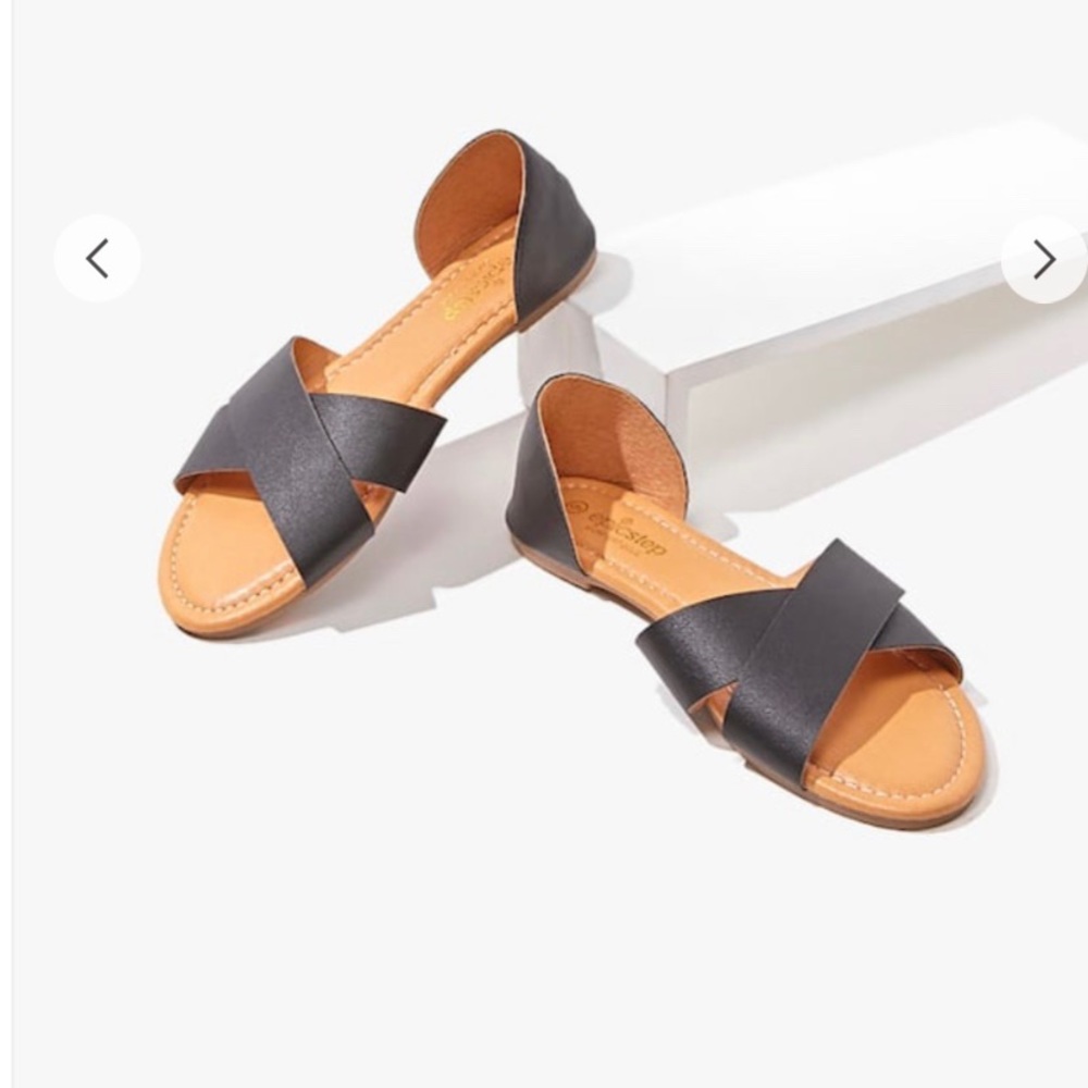 NEW Forever 21 across Cross Sandals